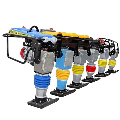 Compacteur de plaques personnalisé de 90 kg Rammer de trempage vibrant fort avec GX160 / Robin Gasoline