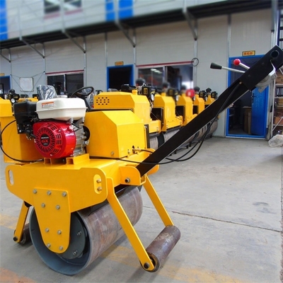 Moteur à haute puissance à double tambour, rouleau de roulement vibrant, outil de compactage de terre parfait